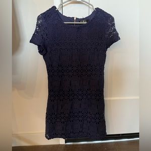 Navy Blue Lulus Lace Dress
